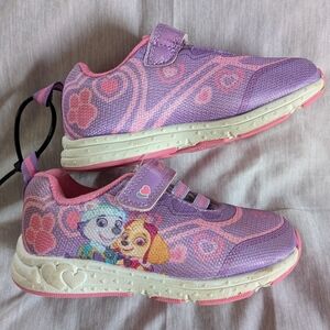 Kids Pink And Purple Paw Patrol Sneakers Everest Skye